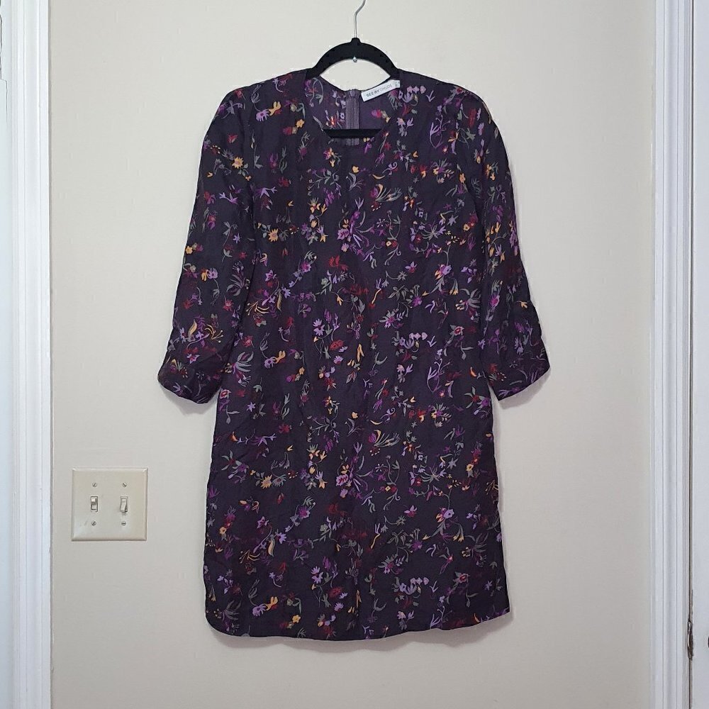 SEE BY CHLOE Silk Shift Floral Dress